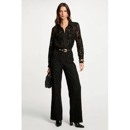 Morgan kanten jumpsuit zwart