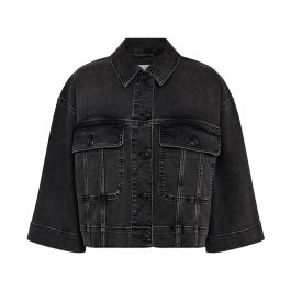Mos mosh, dames, jassen, grijs, maat: m denim,