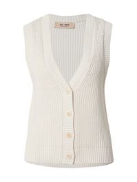 Mos mosh gebreide bodywarmer 'mmkirby'  ecru