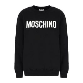 Moschino, dames, sweatshirts & hoodies, zwart, maat: s katoen,