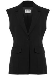 Moschino jeans blazer met kapmouwen - zwart