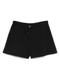 Moschino jeans shorts met logopatch - zwart