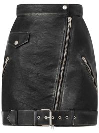 Moschino leren rok - zwart