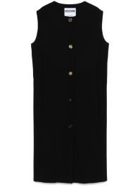 Moschino midi-jurk van crêpe - zwart