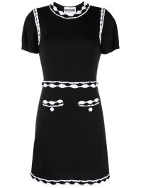 Moschino mini-jurk met kant - zwart