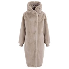 Moscow faux fur jas taupe