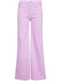 Mother the roller fray flared jeans - paars