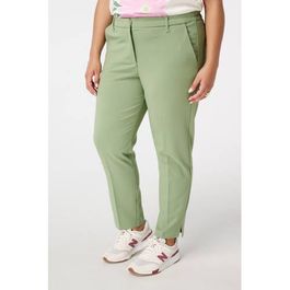 Ms mode slim regular waist pantalon lichtgroen