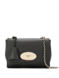 Mulberry lily leren crossbodytas - zwart