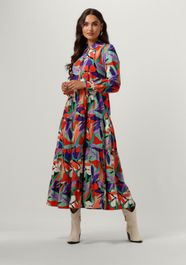 Multi colourful rebel maxi jurk vianne big flower maxi dress