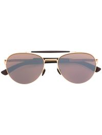 Mykita bril met piloten montuur - bruin