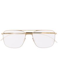 Mykita bril met vierkant montuur - goud