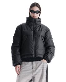 Narwaru faux leren puffer qw543