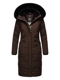 Navahoo Winterjas voor dames, warm gevoerd teddybont, gewatteerde winterjas B361, legergroen, S Navahoo Winterjas voor dames, warm gevoerd teddybont, gewatteerde winterjas B361, legergroen, S
