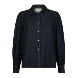 Neo noir, dames, blouses & shirts, blauw, maat: m denim,
