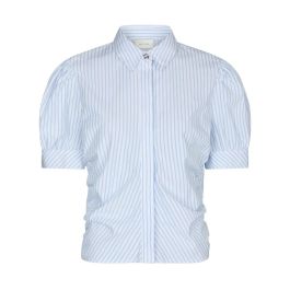 Neo noir, dames, blouses & shirts, blauw, maat: m katoen,