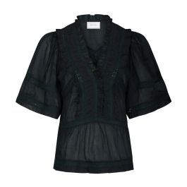 Neo noir, dames, blouses & shirts, blauw, maat: m voile,