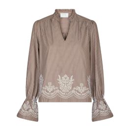 Neo noir, dames, blouses & shirts, bruin, maat: 2xl