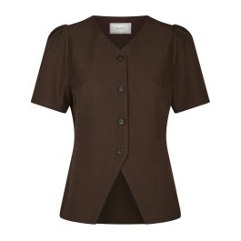 Neo noir, dames, blouses & shirts, bruin, maat: m