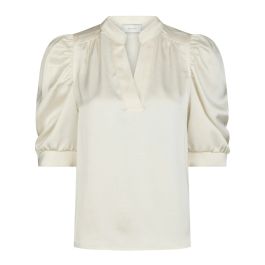 Neo noir, dames, blouses & shirts, wit, maat: s satijn,