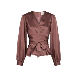 Neo noir rista heavy sateen blouse 164803 393 dark rose