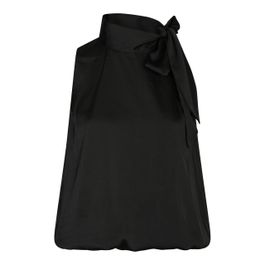 Neo noir veda drapy satin top 166605 100 black