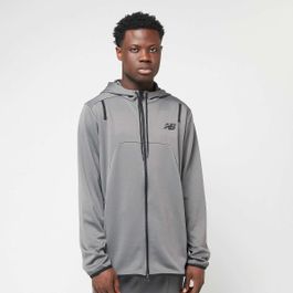 New balance knitted full zip jacket men trainingspakken grijs maat s kleding