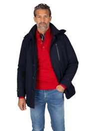 New zealand winterjas halflang donkerblauw
