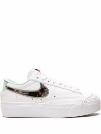Nike blazer low platform sneakers - wit