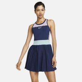 Nikecourt dri-fit slam tennisjurk - blauw