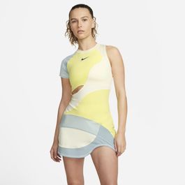 Nikecourt dri-fit slam tennisjurk - geel