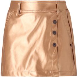 Nono winter nep leren skort meisjes - taupe - simay