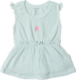 Noppies girls dress cannes meisjes jurk - smoke - maat 62