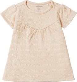 Noppies girls dress conway short sleeve meisjes jurk - shifting sand - maat 92