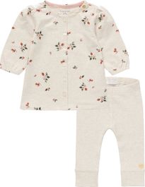 Noppies - kledingset - 2delig - jurk lille oatmeal - legging lauderdale oatmeal - maat 68