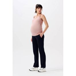 Noppies maternity straight fit broek eilia zwart dames viscose effen - maat s