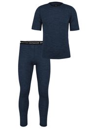 Normani sportpak blauw gemêleerd / zwart / wit