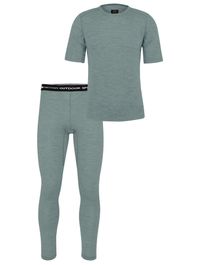 Normani sportpak blauw gemêleerd / zwart / wit