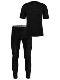 Normani sportpak zwart gemêleerd / wit
