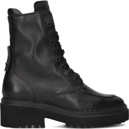 Nubikk veterboots dames fae bobbi, maat: 40, materiaal: leer, kleur: zwart