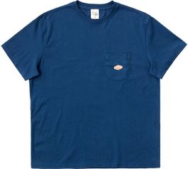 Nudie jeans leffe pocket t-shirt met korte mouwen blauw l man