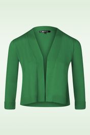 Oda vest met open voorkant in kelly green