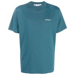 Off-white camiseta aangepast met deze kettenpfeil en entengrun