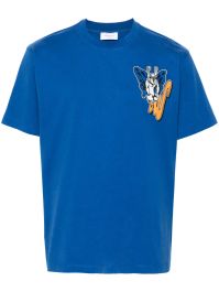 Off-white gang skate t-shirt - blauw