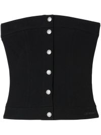 Off-white korset top - zwart