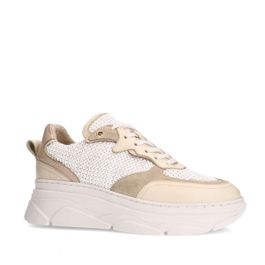 Off white leren sneakers