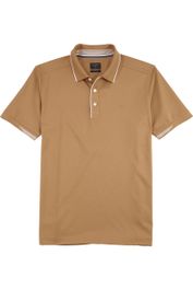 Olymp casual polo shirt korte mouw caramel