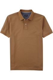 Olymp casual polo shirt korte mouw caramel
