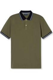 Olymp casual polo shirt korte mouw olijf