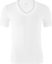 Olymp level 5 - heren ondergoed - t-shirt v-hals - wit (stretch)